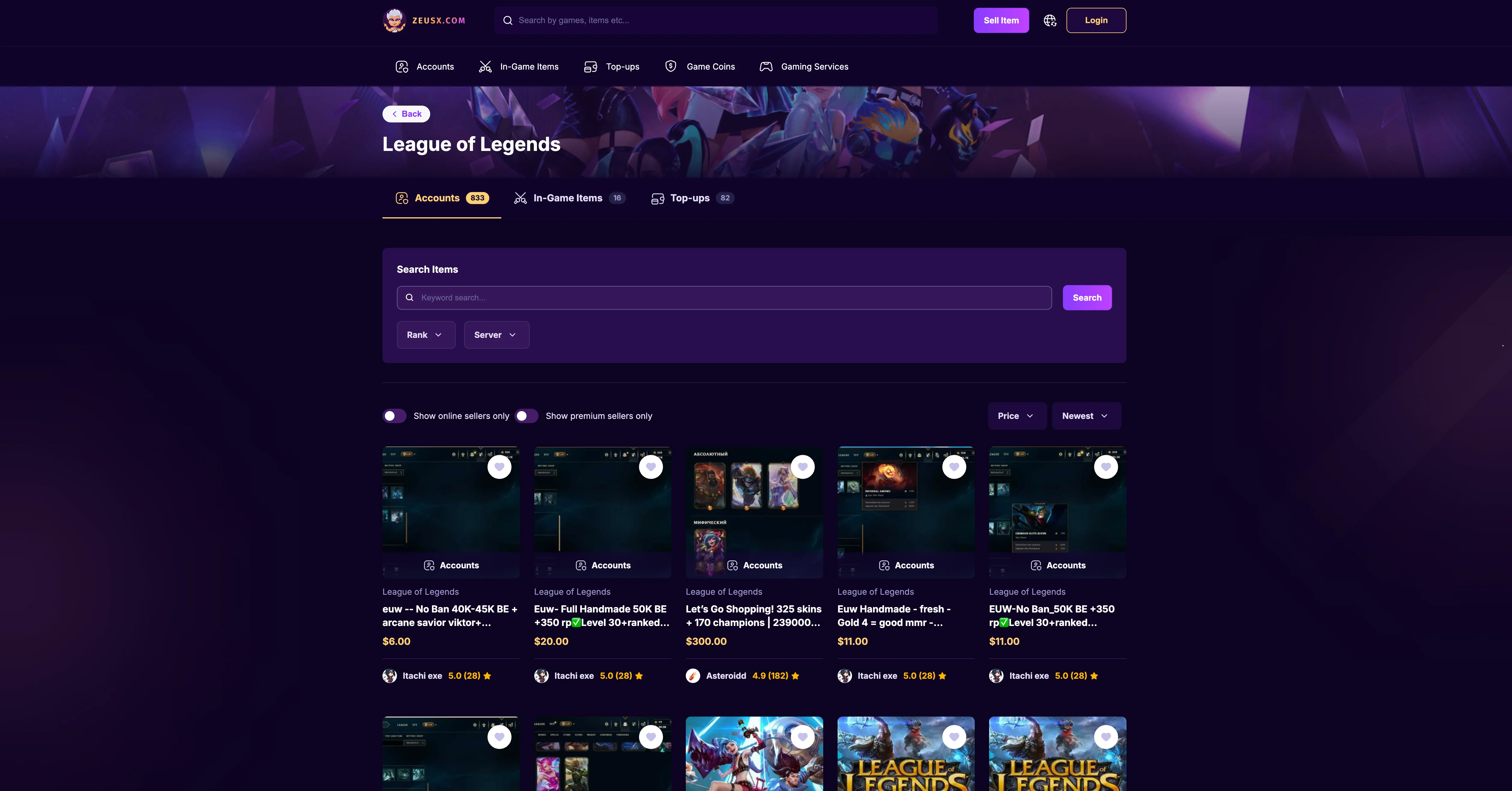 ZeusX league of legends